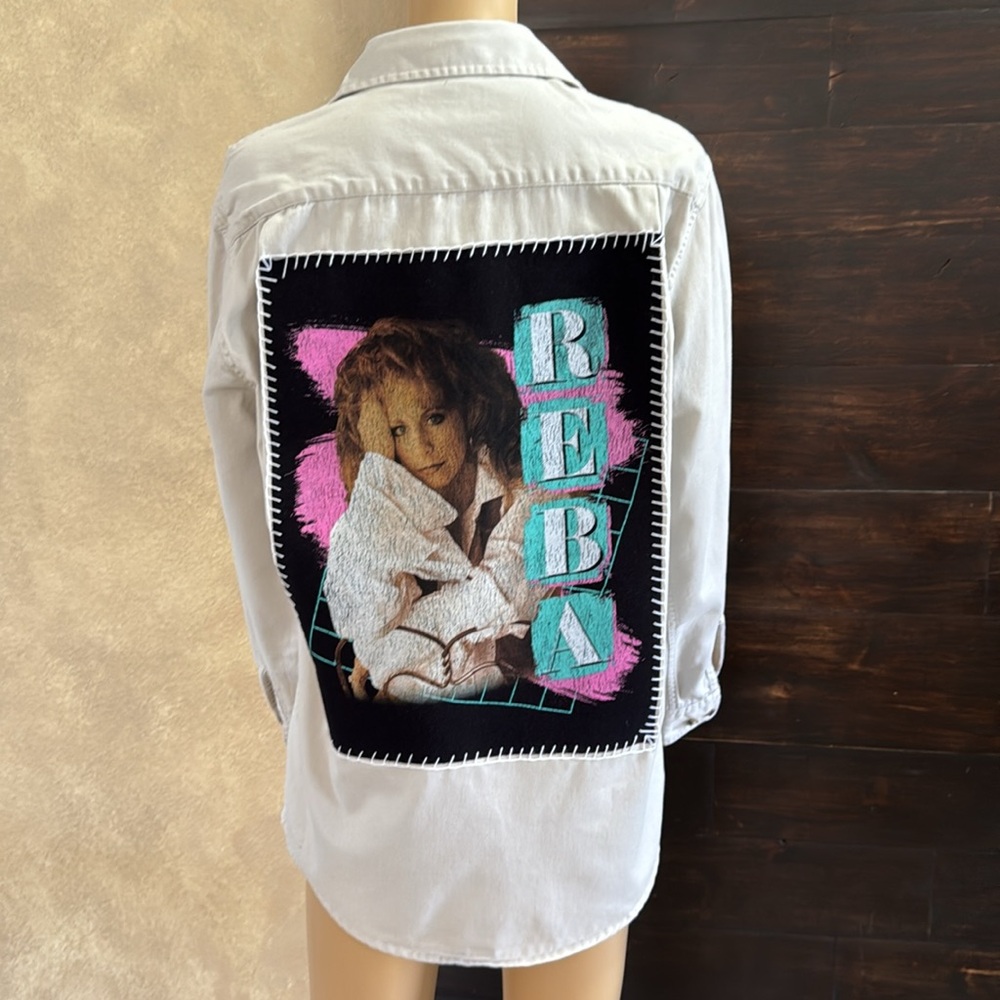 Upcycled Reba Shacket Small - Picture 2 of 7
